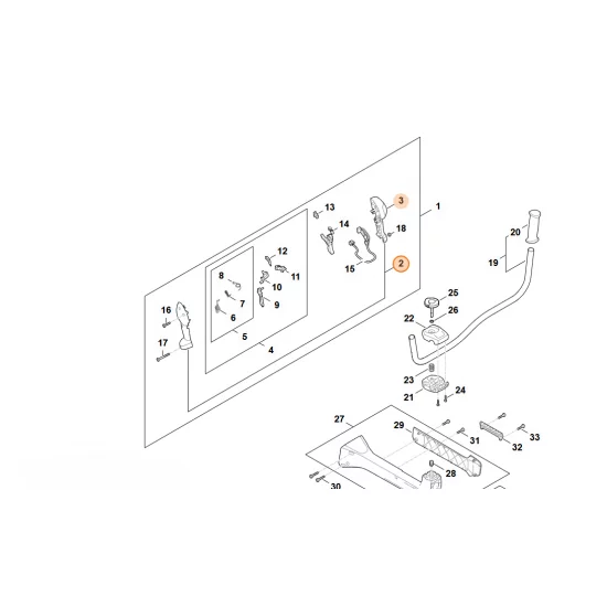 STIHL   Korpus rękojeści FA03 790 1001